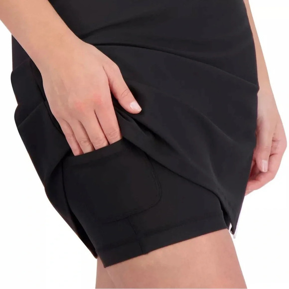 NWT SAGE Ladies' Active Tennis Dress with Shorts, Black | X-Small - Picture 3 of 6